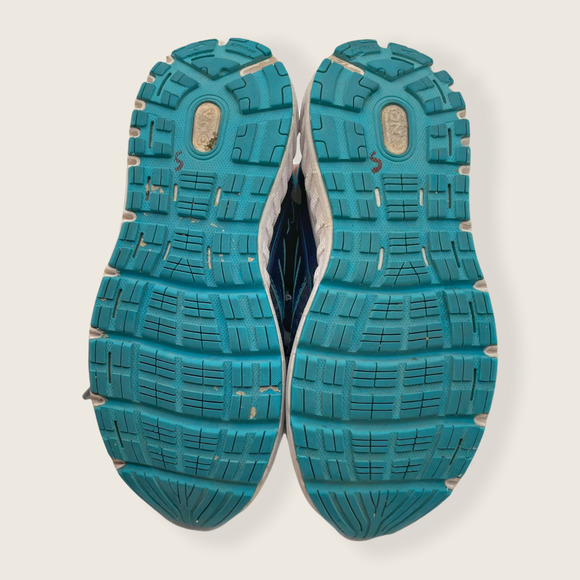 Brooks Addiction 13 Lace Up Running Athletic Sneakers Blue Purple 6 - Picture 7 of 8